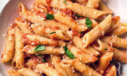 Penne Arrabbiata dish