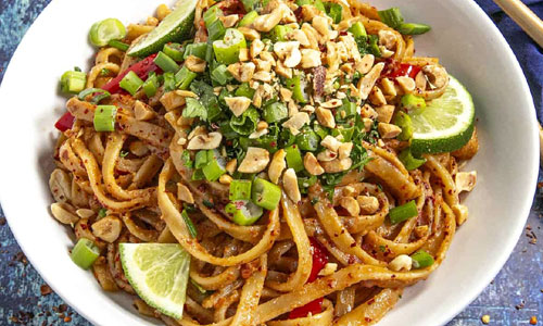 Thai Peanut Noodles dish