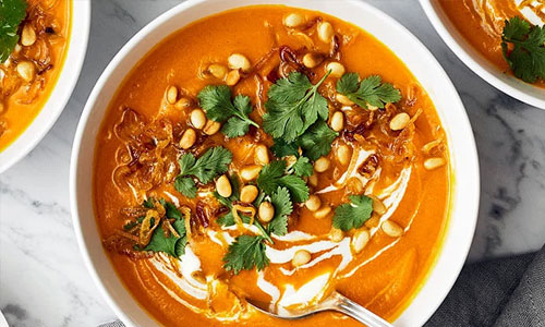 Carrot Ginger Soup dish